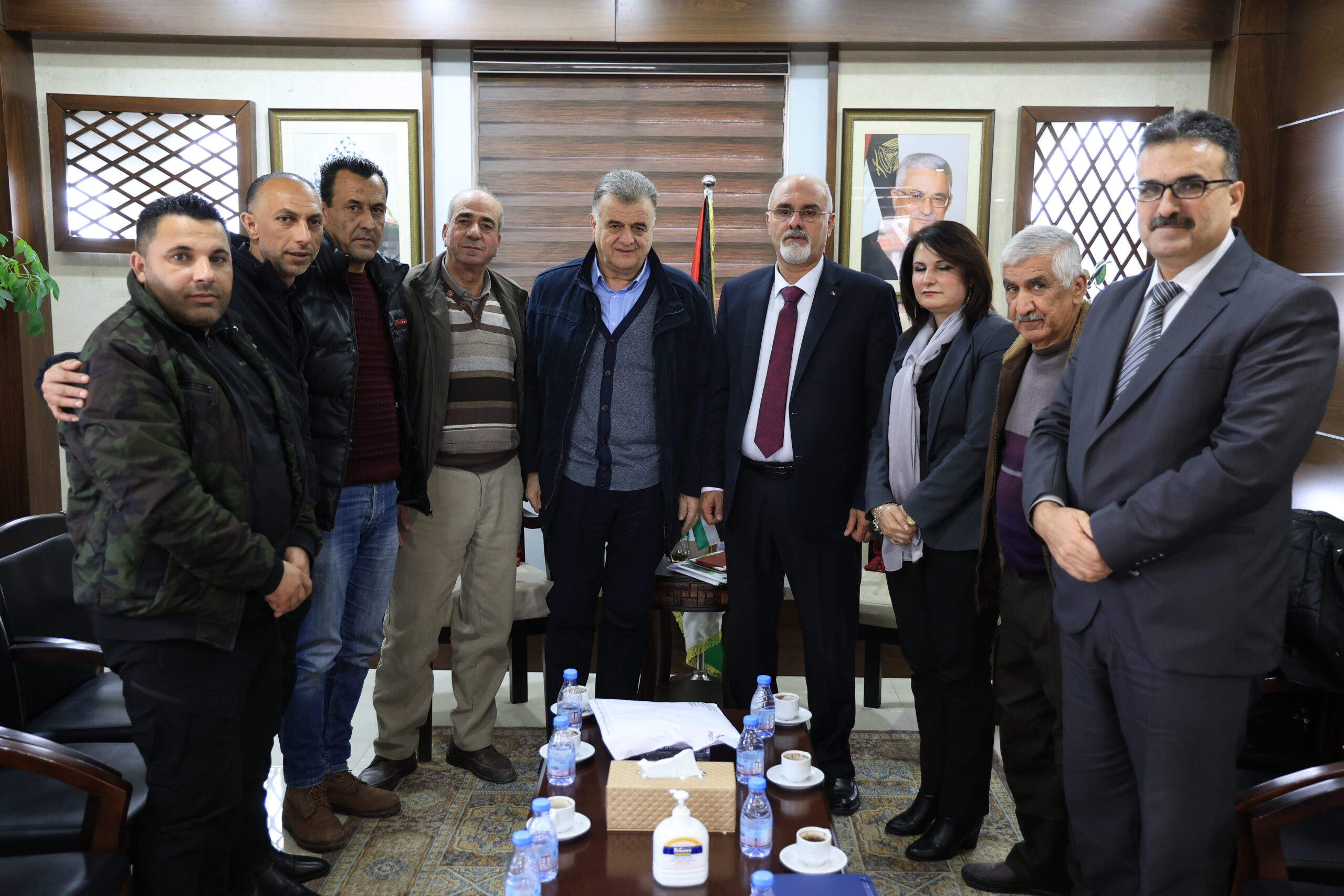 شاهر سعد ووفد نقابي من النقابة العامة للعاملين في الزراعة يلتقي وزير الزراعة