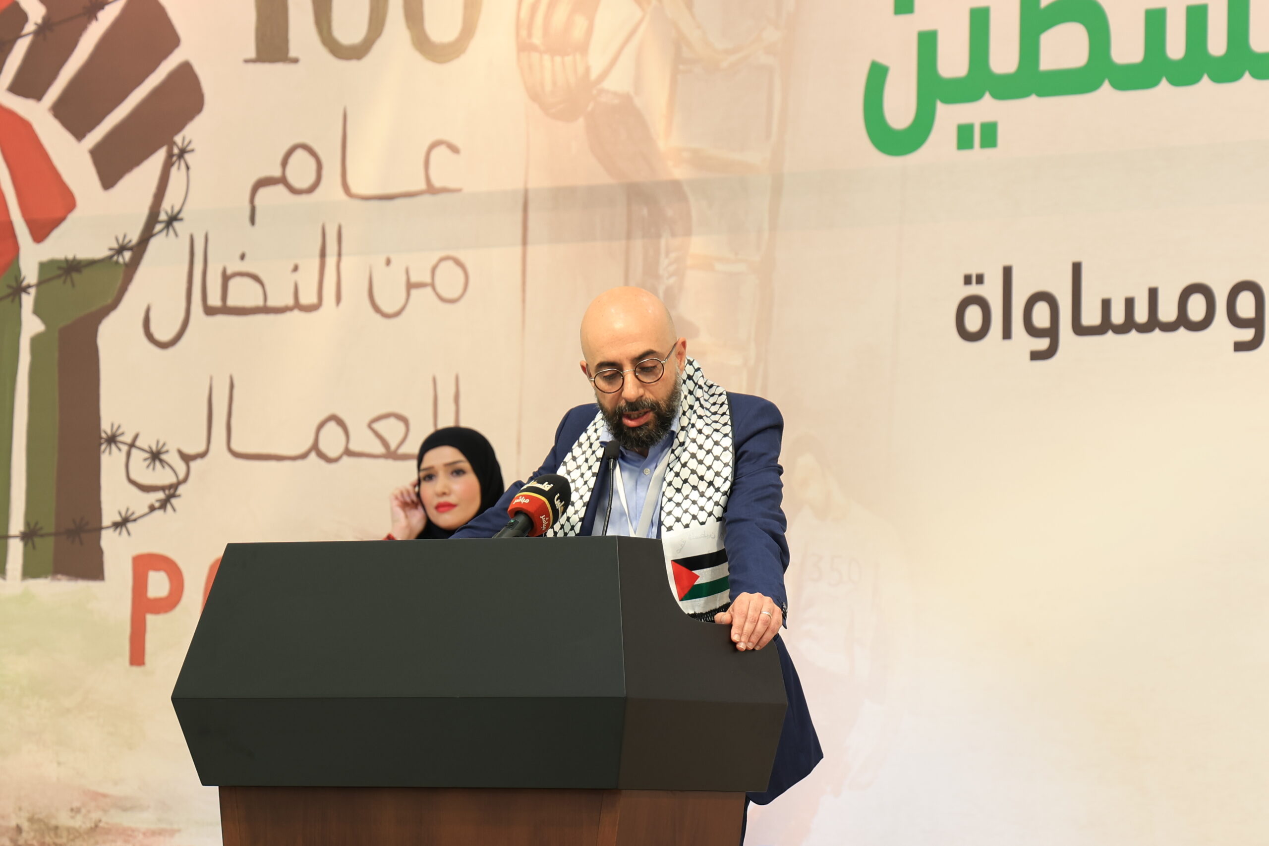 كلمة ماهر تكايا ممثل اتحاد فرنسا CFDT في المؤتمر العام السابع