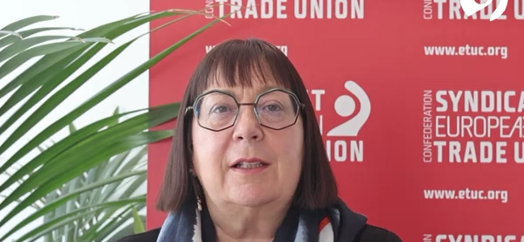 كلمة استر ETUC للمؤتمر العام السابع للاتحاد العام لنقابات عمال فلس