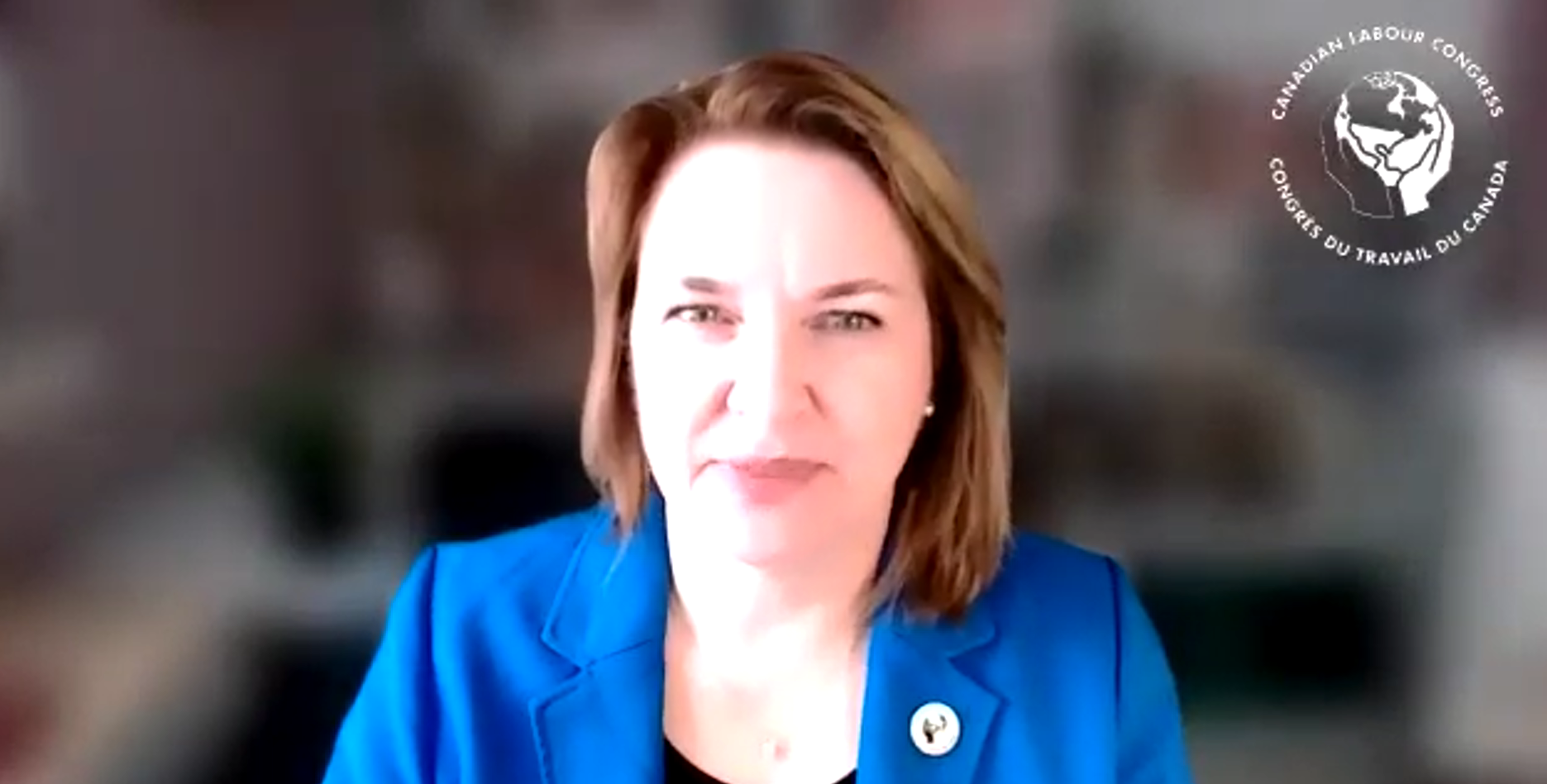 كلمة بيا بروسكي ممثلة الاتحاد الكندي CLC في المؤتمر العام السابع