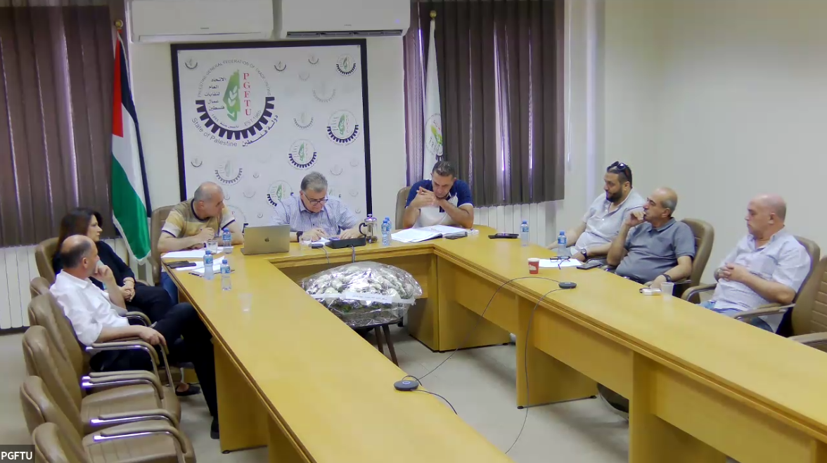 اللجنة التنفيذية تناقش  الانجاز التاريخي لفلسطين في منظمة العمل الدولية